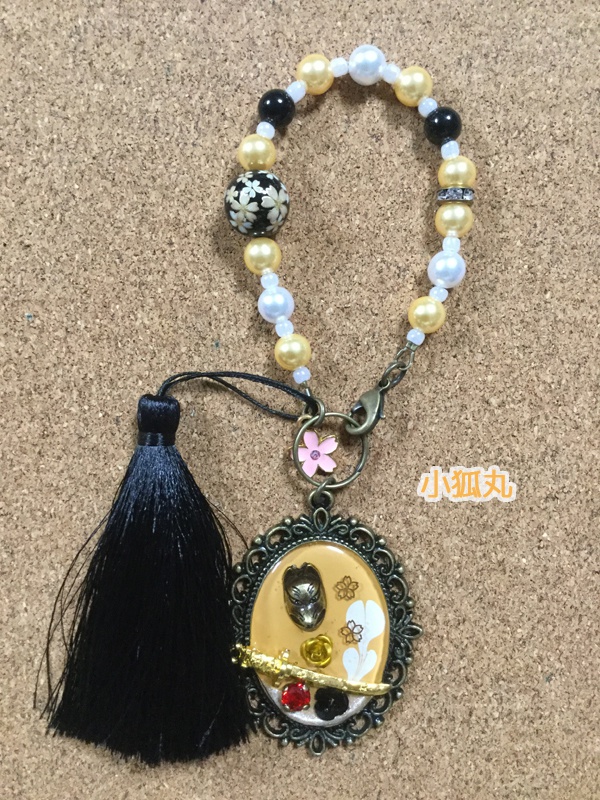 刀剣バッグチャーム@三条+源氏+小烏丸+太郎