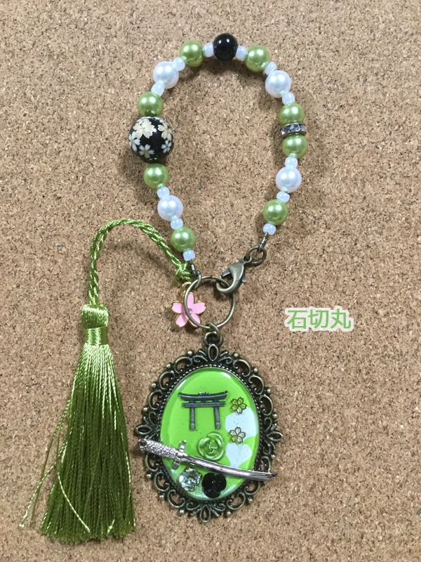 刀剣バッグチャーム@三条+源氏+小烏丸+太郎