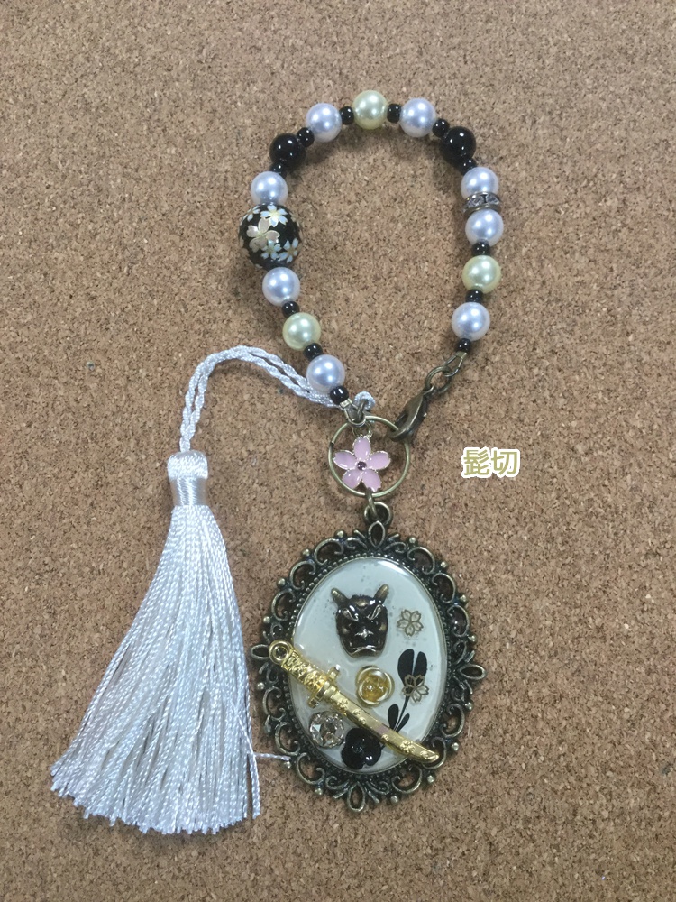 刀剣バッグチャーム@三条+源氏+小烏丸+太郎