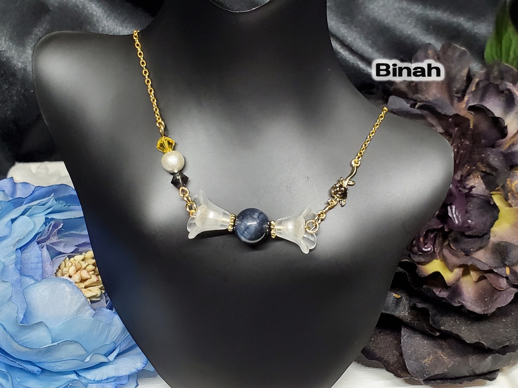 LoR/LC天然石キャンディネックレス