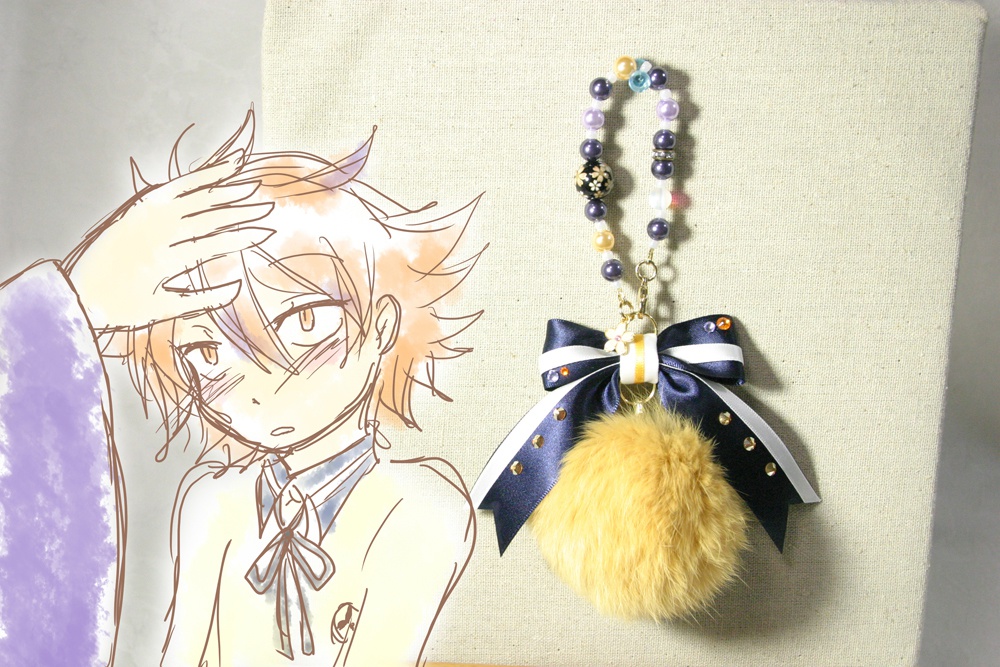 大将組なでもふバッグチャーム