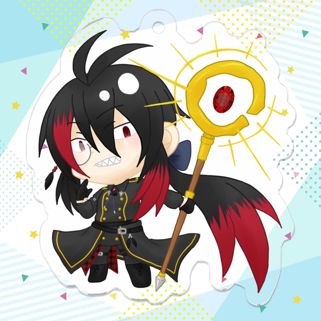 レイヴンのミニキャラアクリルキーホルダー