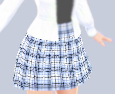 Vroid Blue Skirt