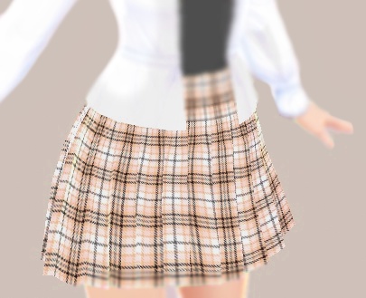 Vroid Beige Skirt