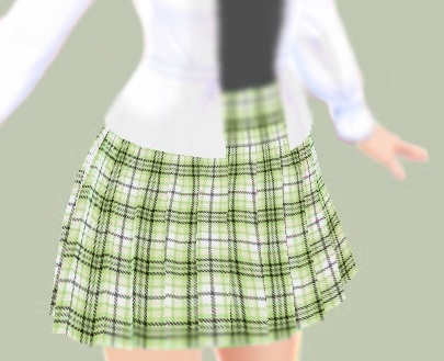 Vroid Green Skirt