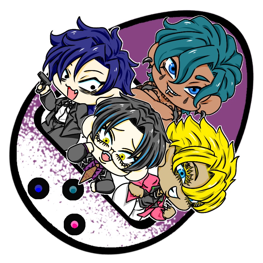 【羅威刃①】育成ゲーム風アクリルキーホルダー