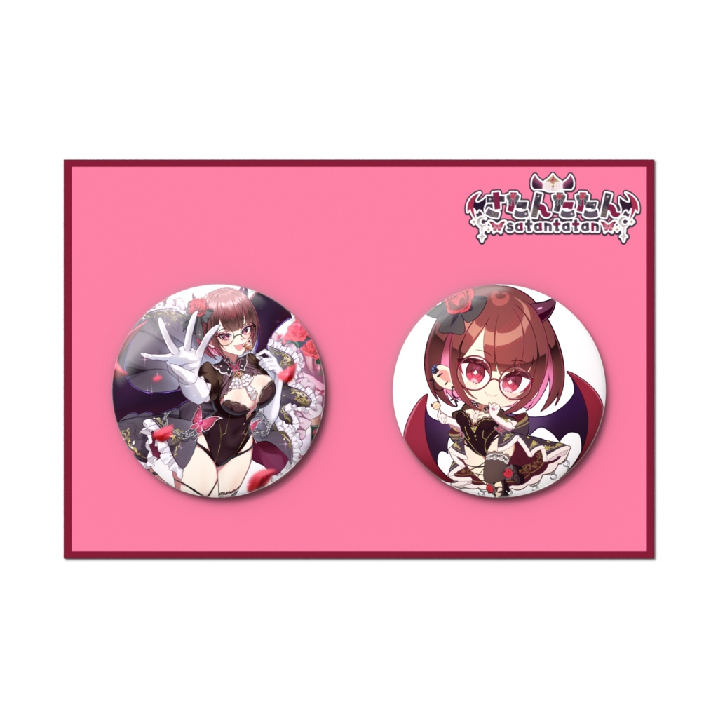 【期間限定】缶バッジ 2個セット【4周年記念グッズ】