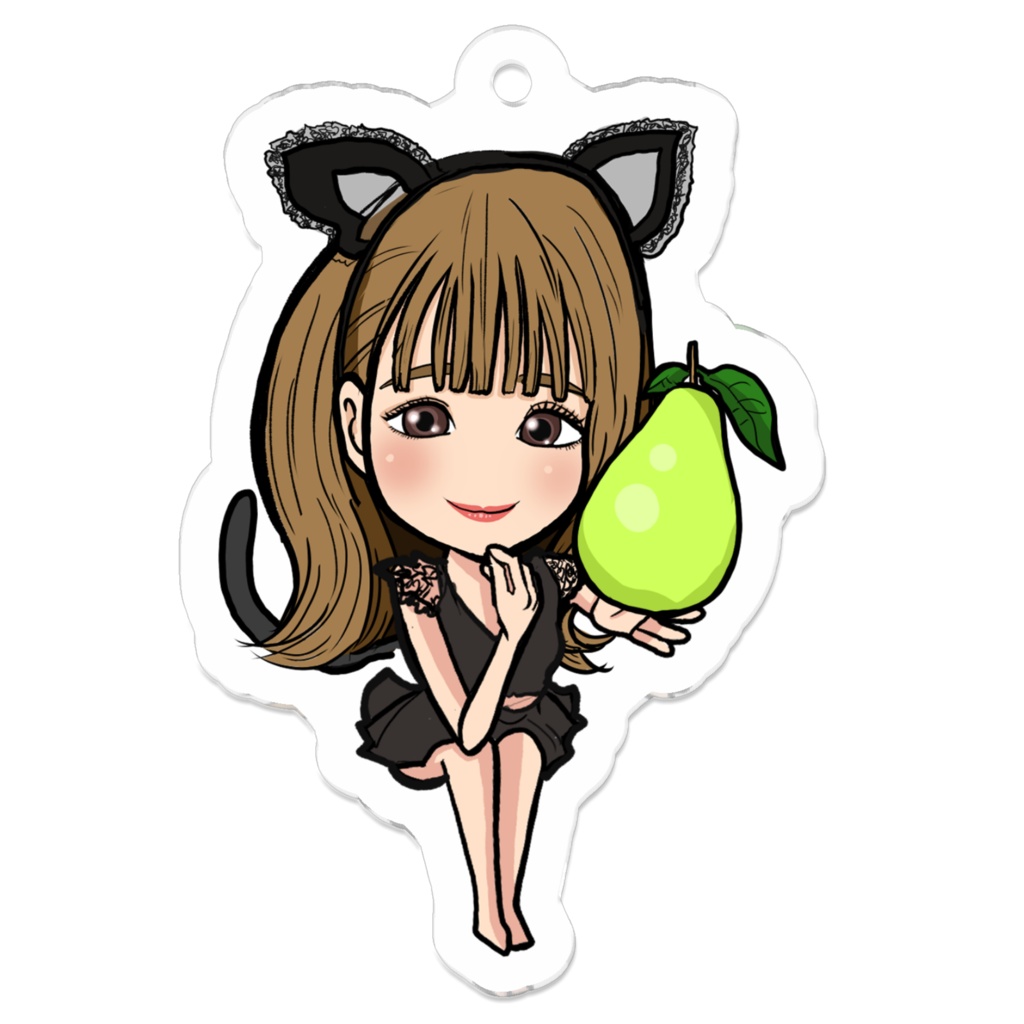 かりんアクリルキーホルダー5cm