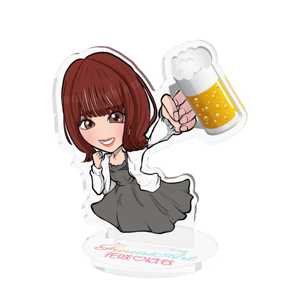 はなマムビールアクスタ7㎝