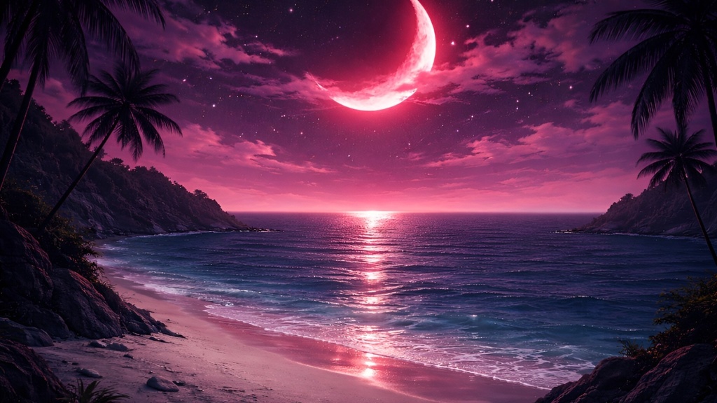 Pastel Night Ocean HD Pack (16:9 / 1920x1080)