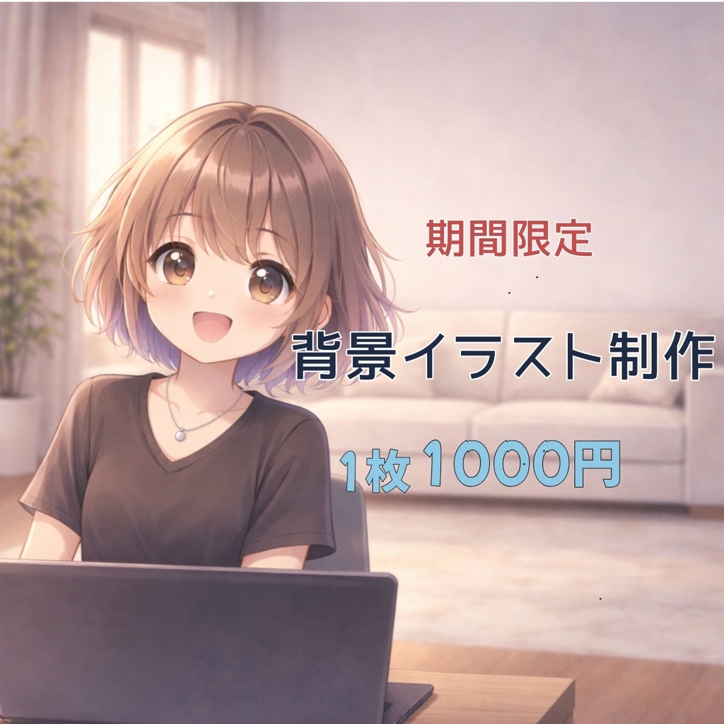 【期間限定】背景イラスト制作（1枚1000円）