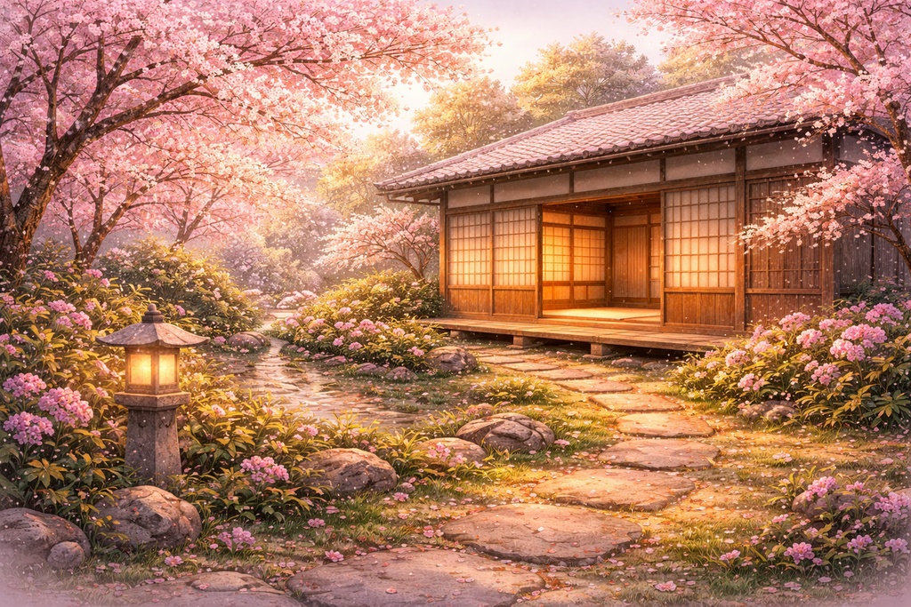 和風背景素材集|古民家・和室・庭・四季セット(JPEG/横画面/10枚)