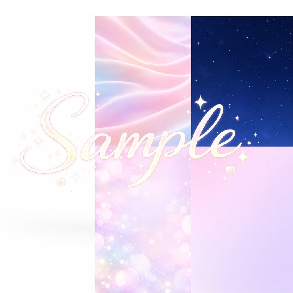 かわいい系「縦型」背景セット+フレーム素材集(パステル/量産向け/商用利用OK)