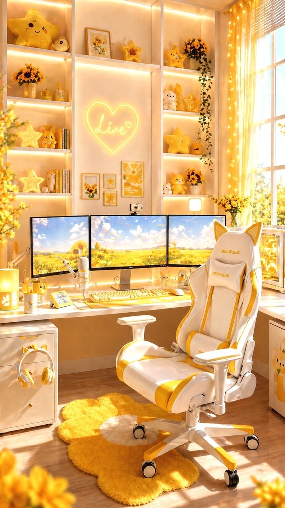 ネオン配信ルーム背景セット【9:16/全6色】Vライバー・配信・動画用