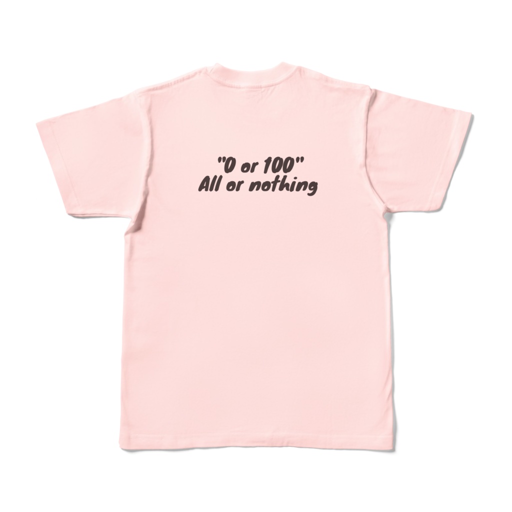 (ライトピンク)クリケットマンガTシャツ-BATSMAN-バッツマン