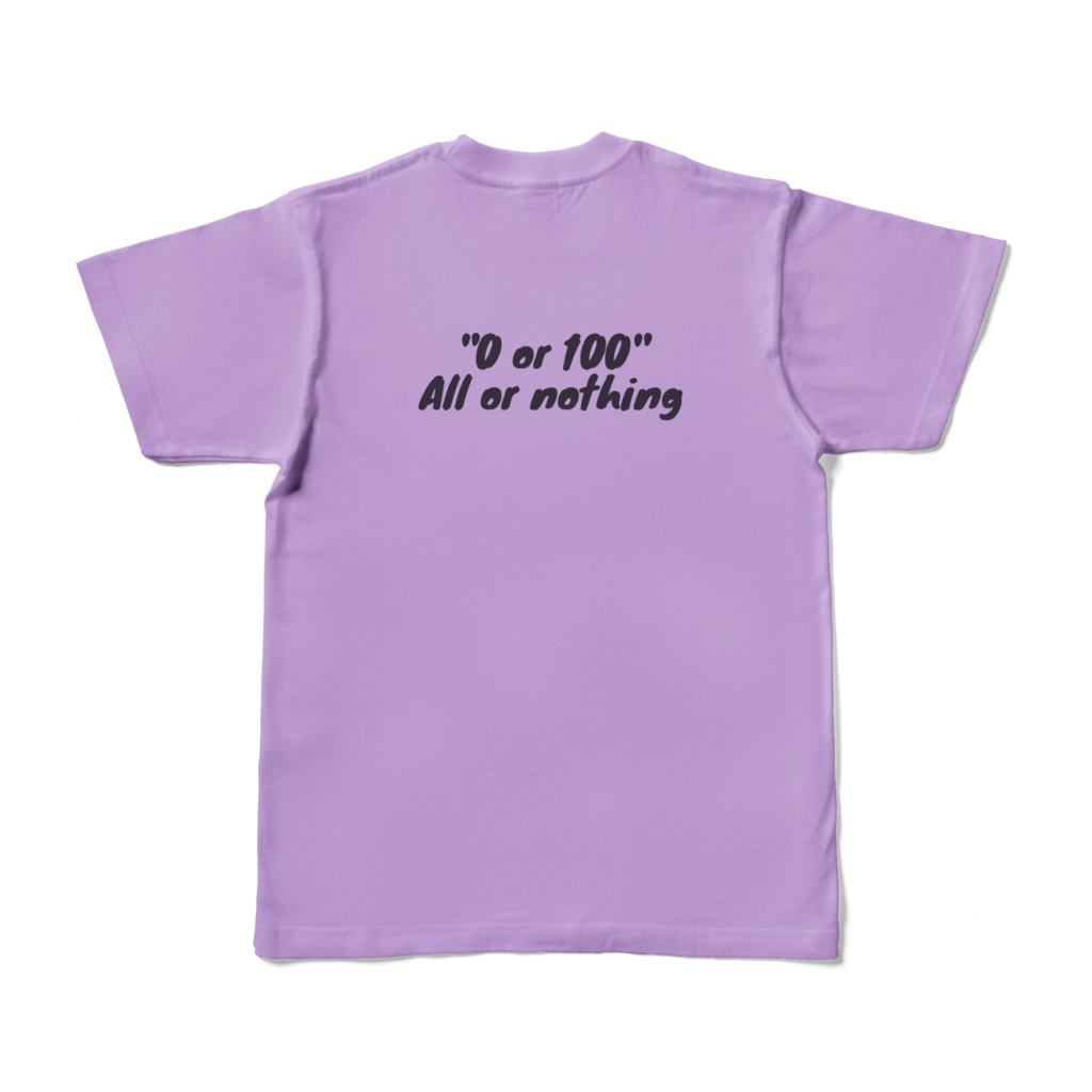 (ライトパープル)クリケットマンガTシャツ-BATSMAN-バッツマン