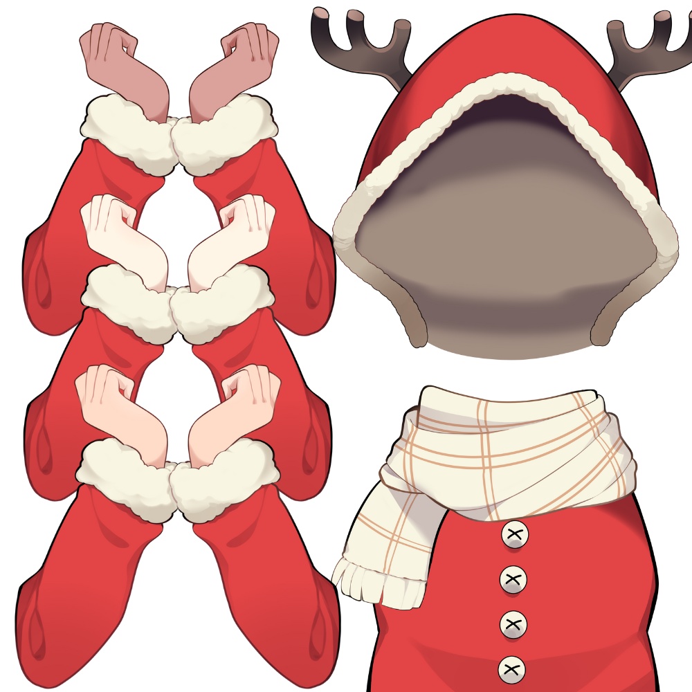 Vtuber素材_クリスマス衣装_高画質+商用利用権