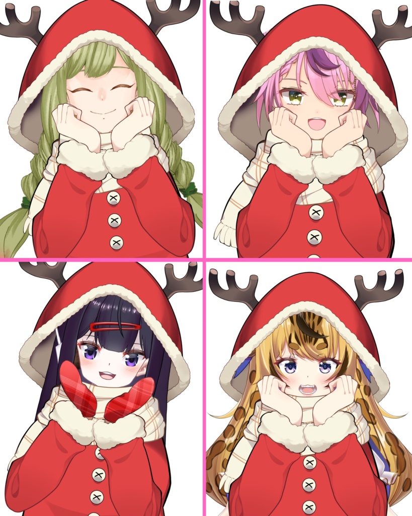 Vtuber素材_クリスマス衣装_高画質+商用利用権