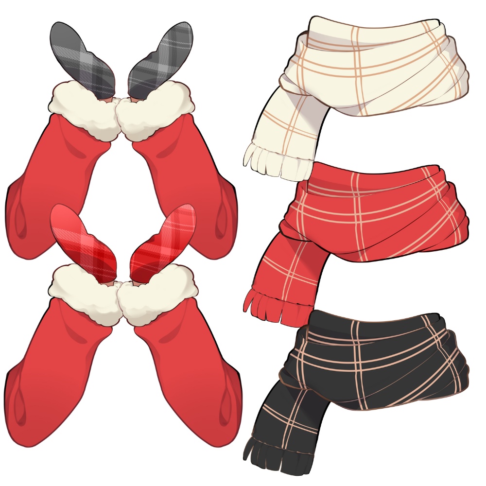 Vtuber素材_クリスマス衣装_高画質+商用利用権