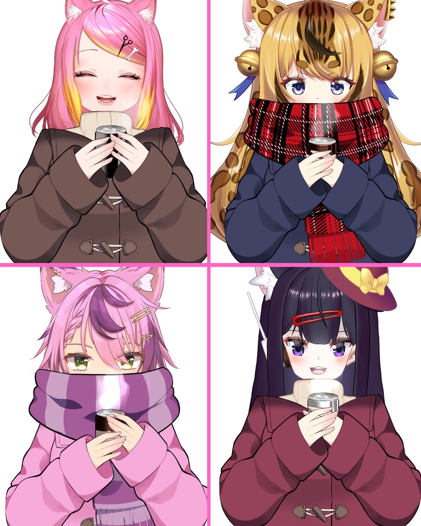 Vtuber素材_冬服もこもこ_高画質+商用利用権