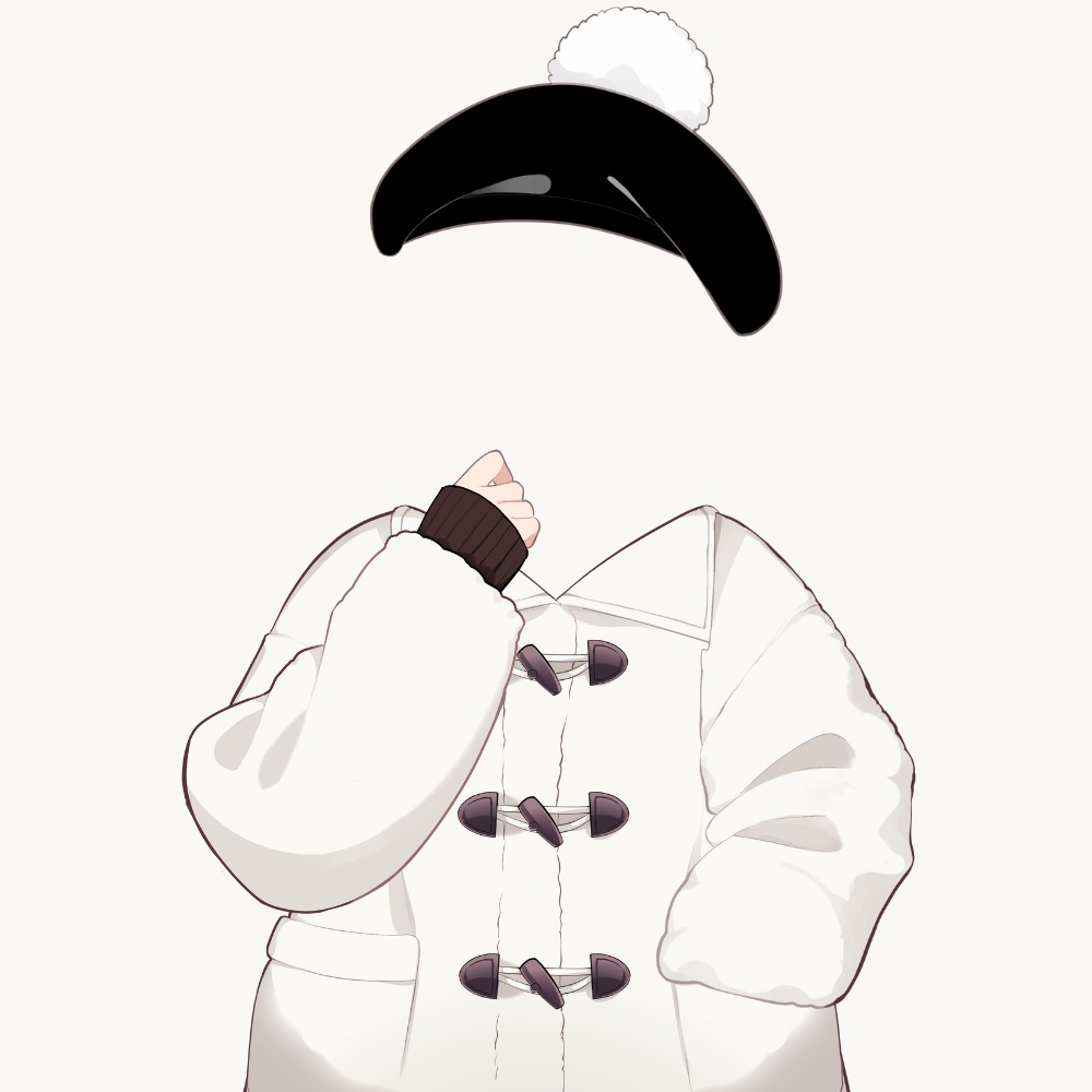 Vtuber素材_もこもこ上着冬衣装_高画質+商用利用権