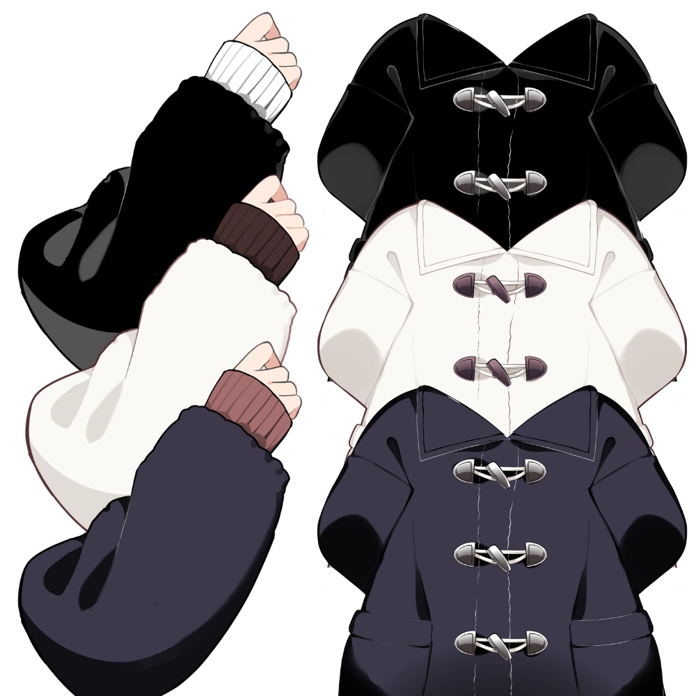 Vtuber素材_もこもこ上着冬衣装_高画質+商用利用権