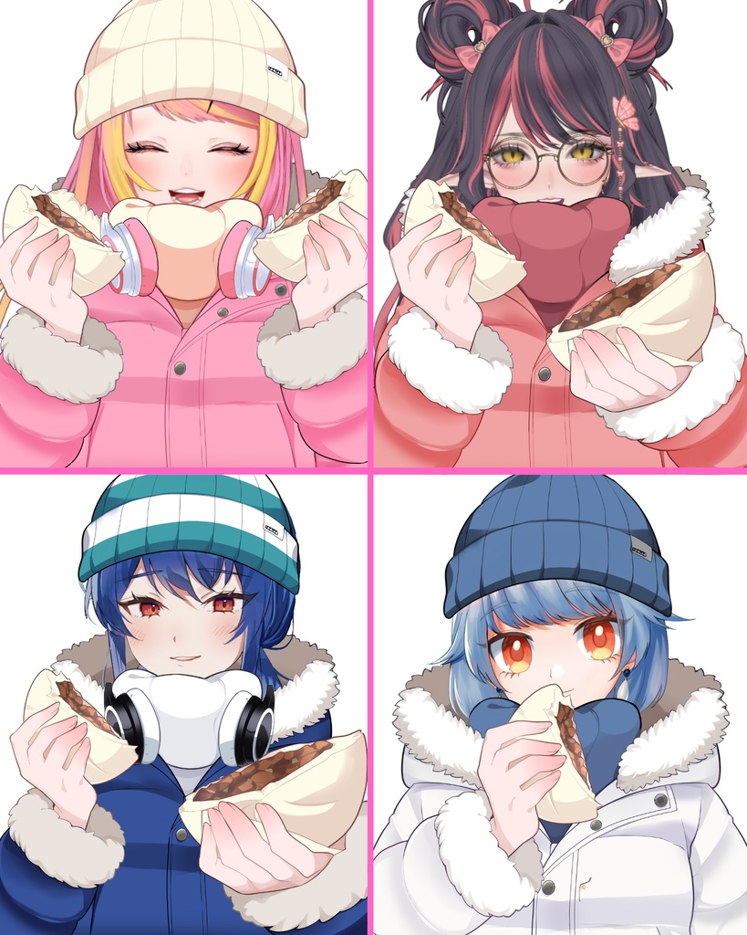 Vtuber素材_K-POP風冬衣装_高画質+商用利用権