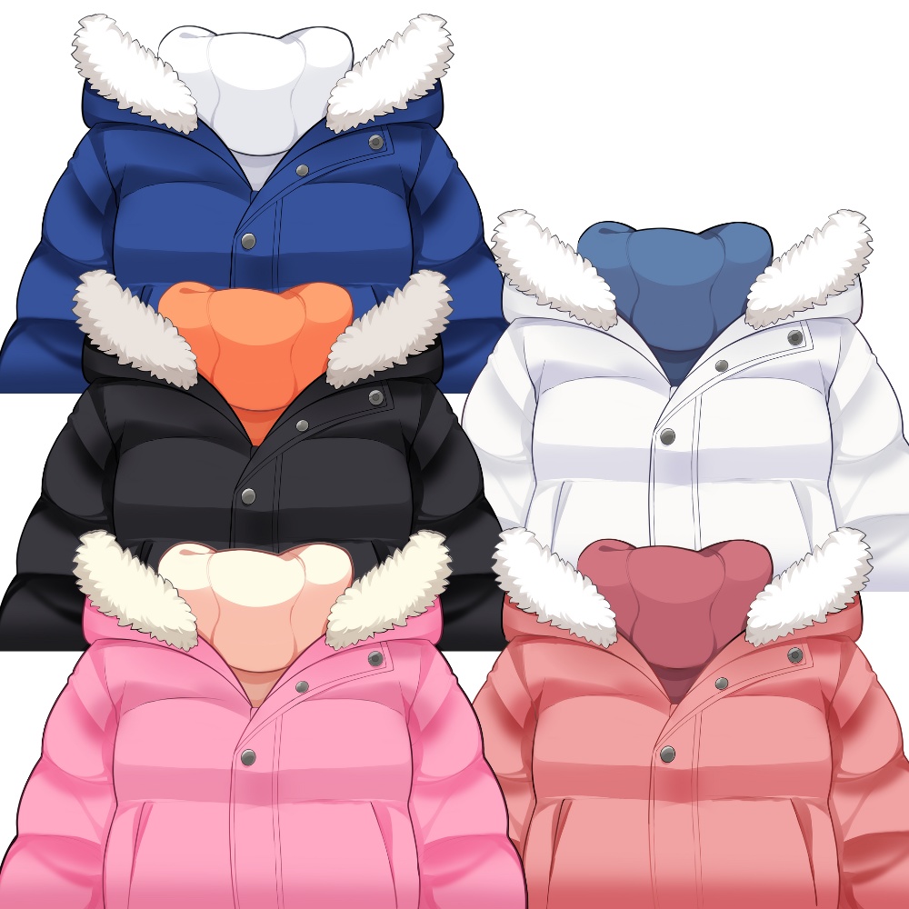 Vtuber素材_K-POP風冬衣装_高画質+商用利用権