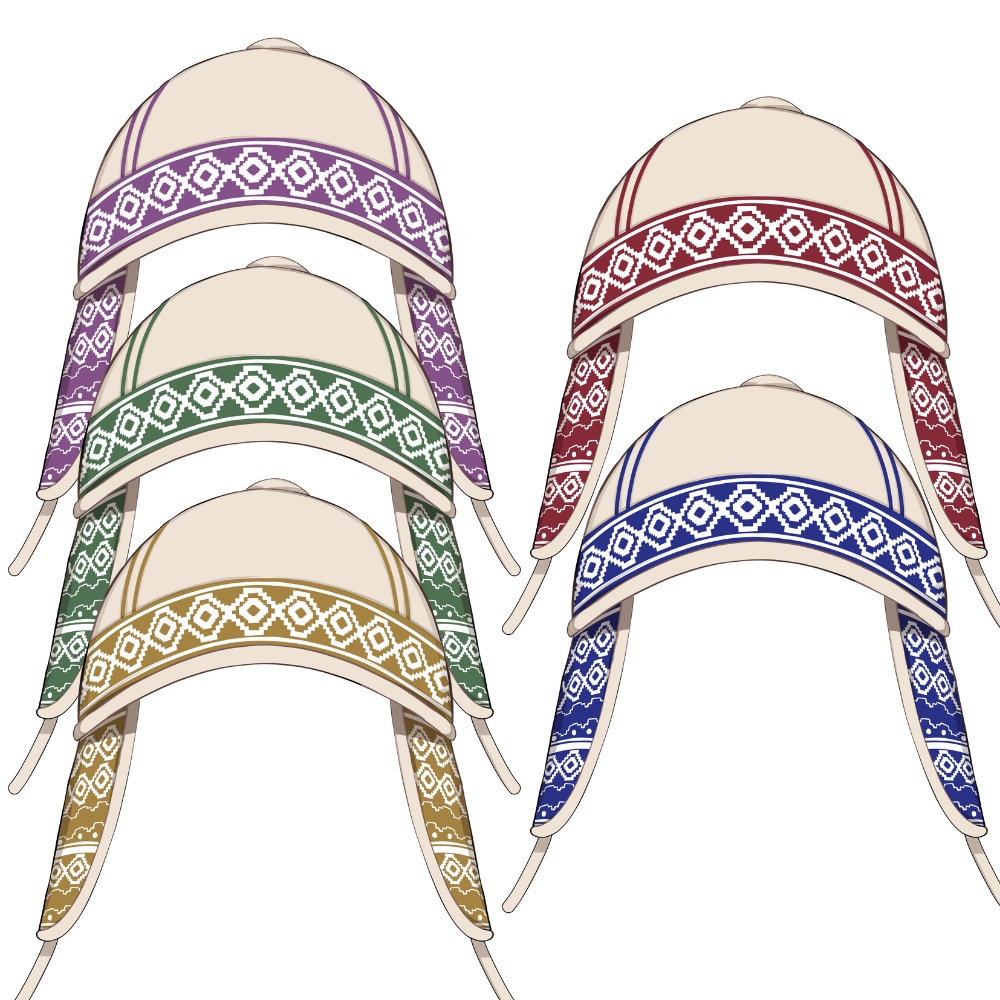 Vtuber素材_狩猟民族の構えエスニックデザイン_高画質+商用利用権