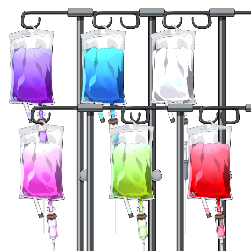 Vtuber素材_カラフルな点滴_高画質+商用利用権