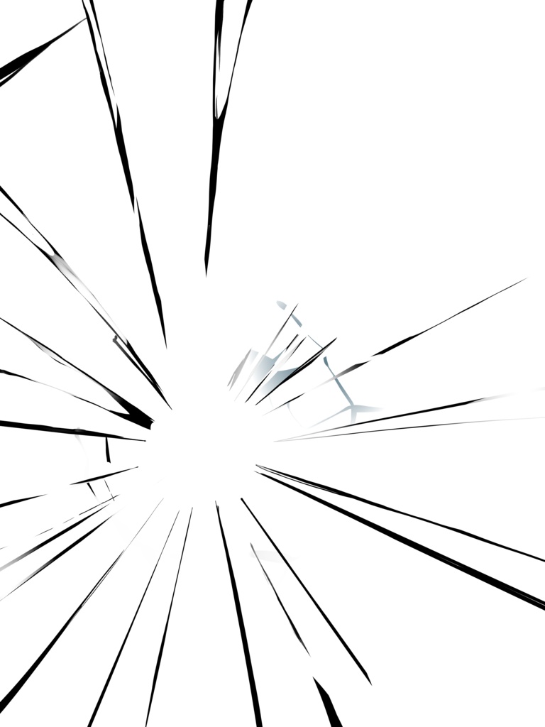 Vtuber素材_破壊されたガラス_高画質+商用利用権