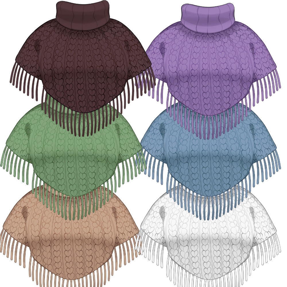 Vtuber素材_大きなぬいぐるみ+ポンチョ衣装_高画質+商用利用権