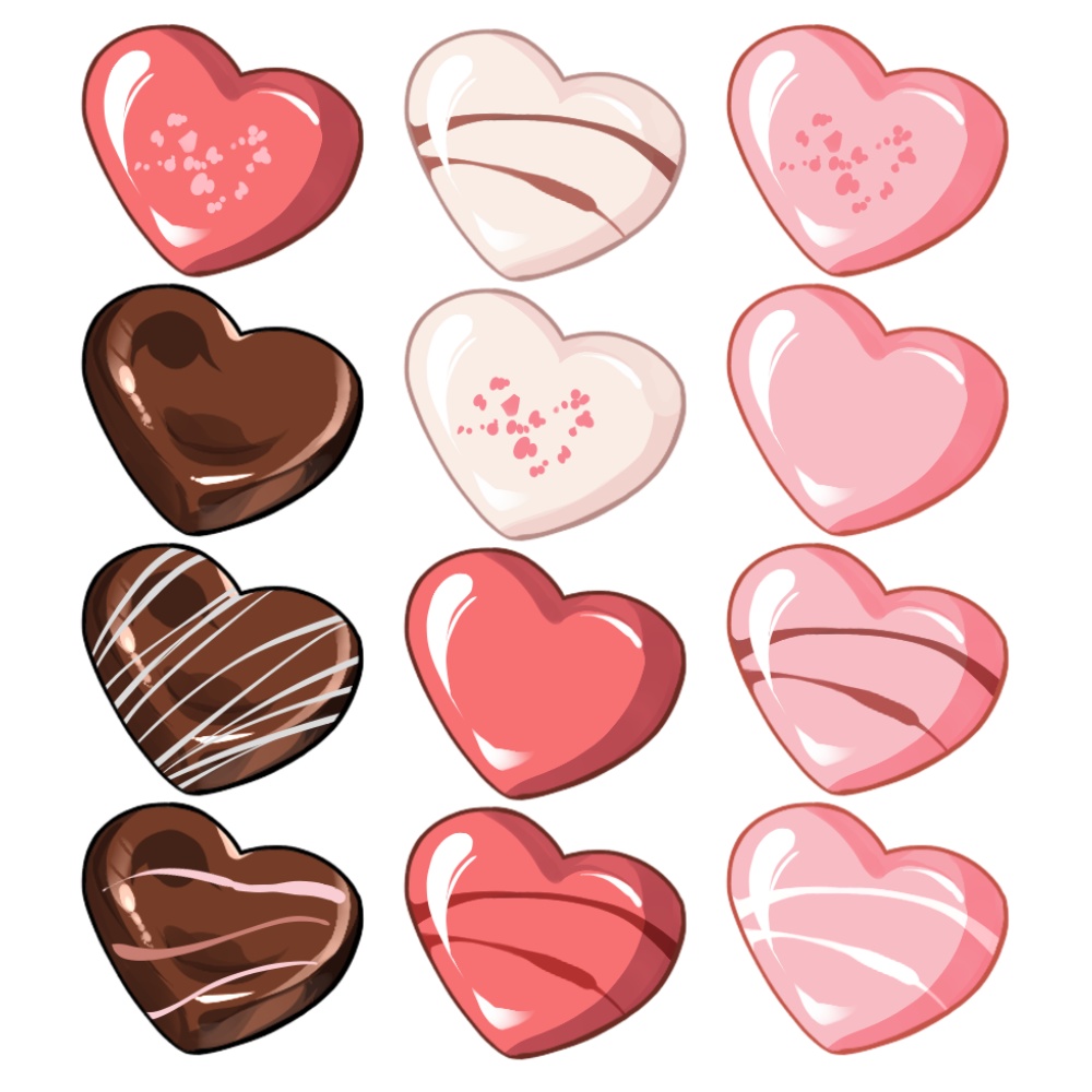 VTuber素材_①バレンタイン素材_チョコを口にくわえる_高画質+商用利用権