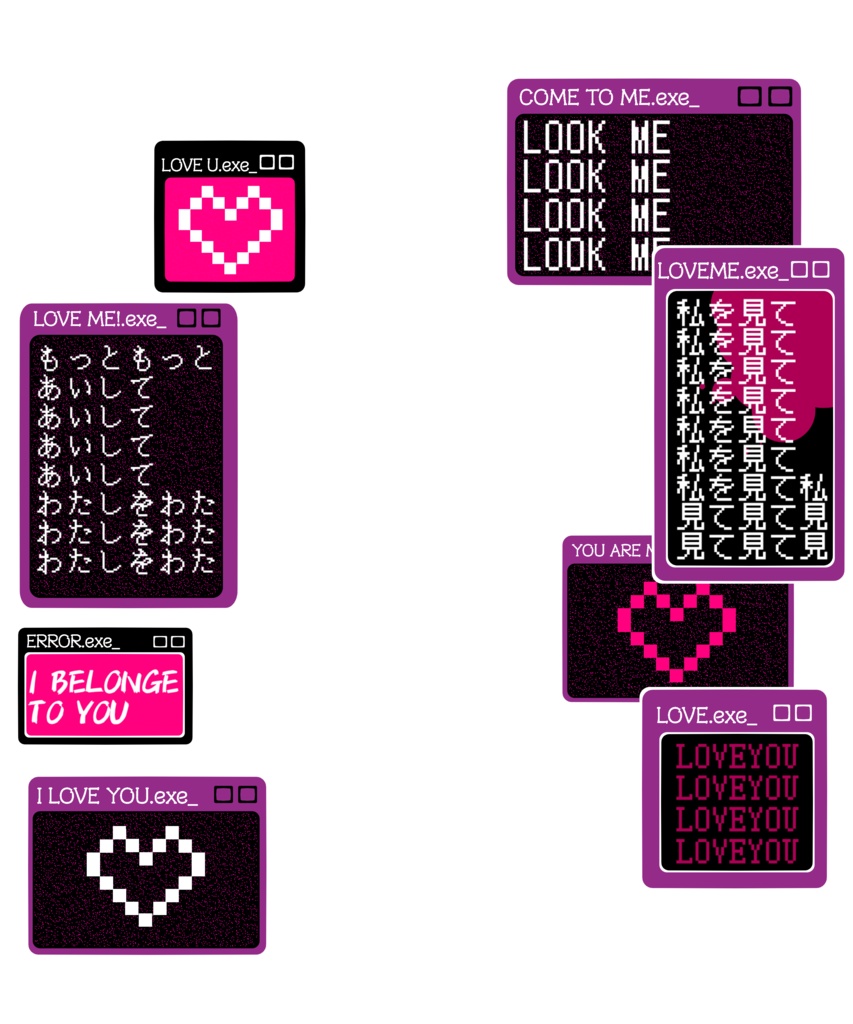 VTuber素材_ヤンデレ・メンヘラ演出素材_高画質+商用利用権