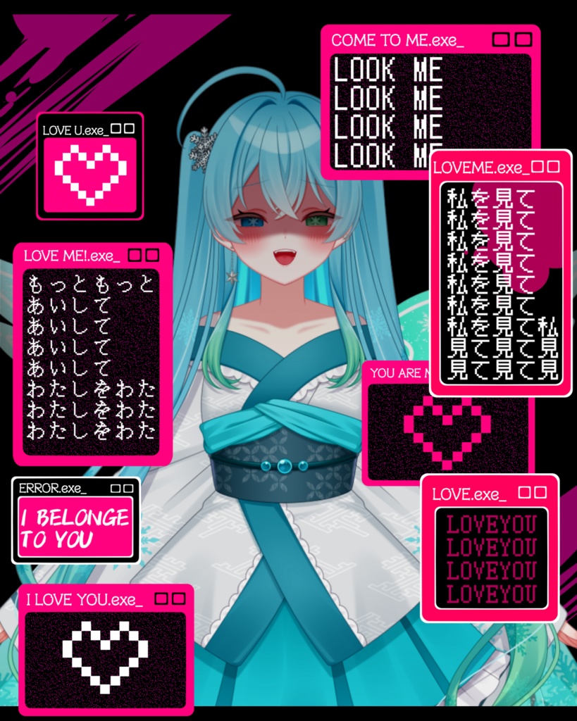 VTuber素材_ヤンデレ・メンヘラ演出素材_高画質+商用利用権