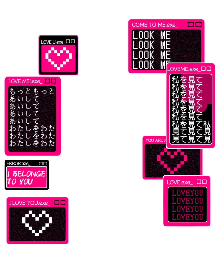 VTuber素材_ヤンデレ・メンヘラ演出素材_高画質+商用利用権