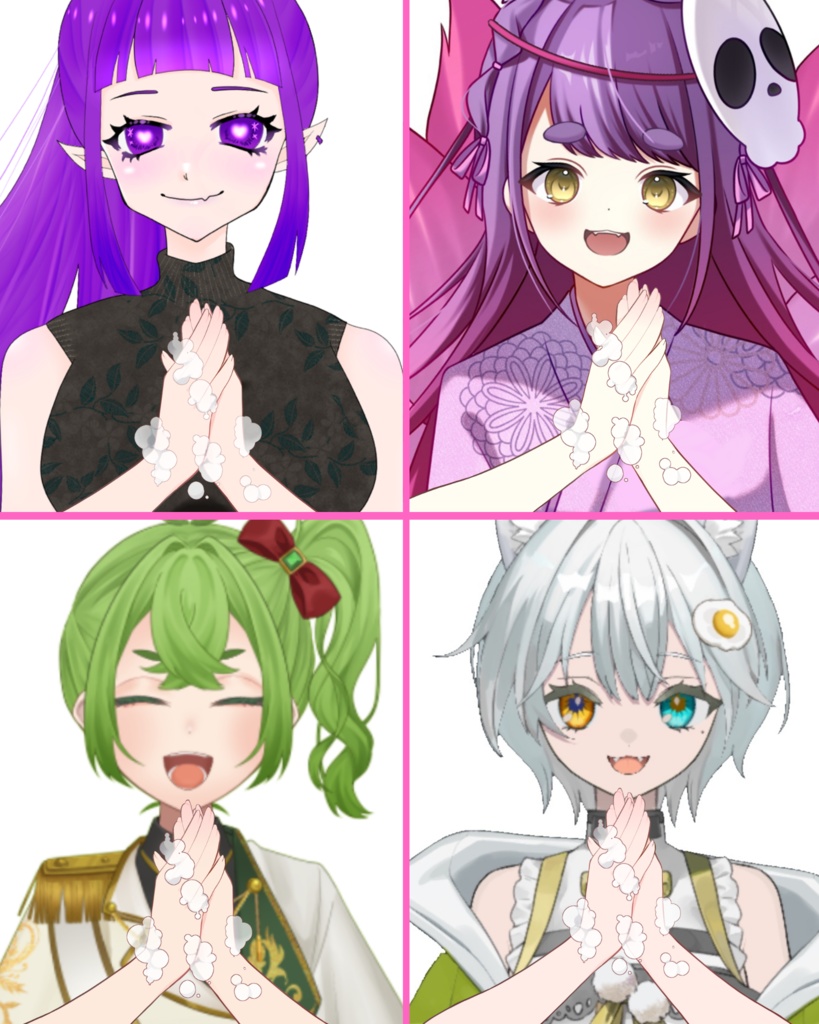 VTuber素材_手洗いをする素材_高画質+商用利用権