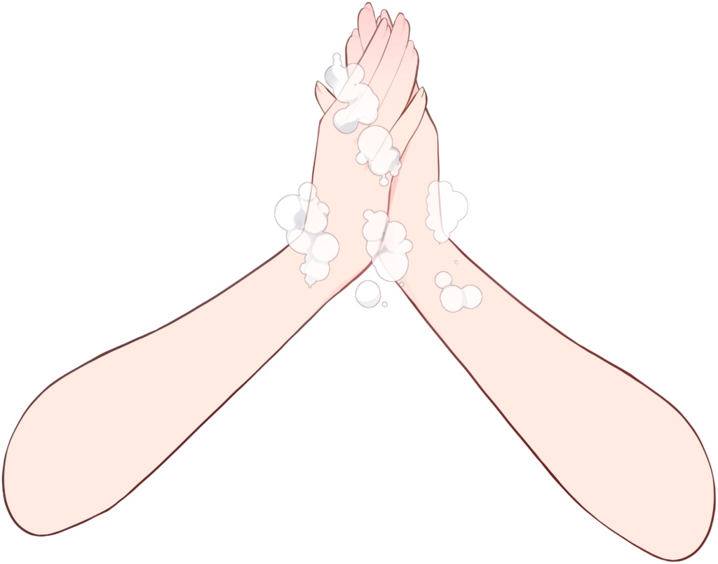 VTuber素材_手洗いをする素材_高画質+商用利用権
