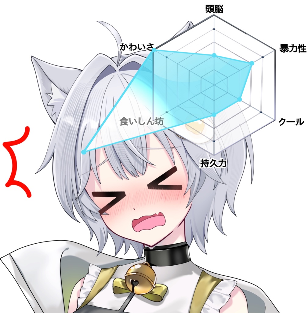 VTuber素材_推しの能力パラメーター素材_高画質+商用利用権