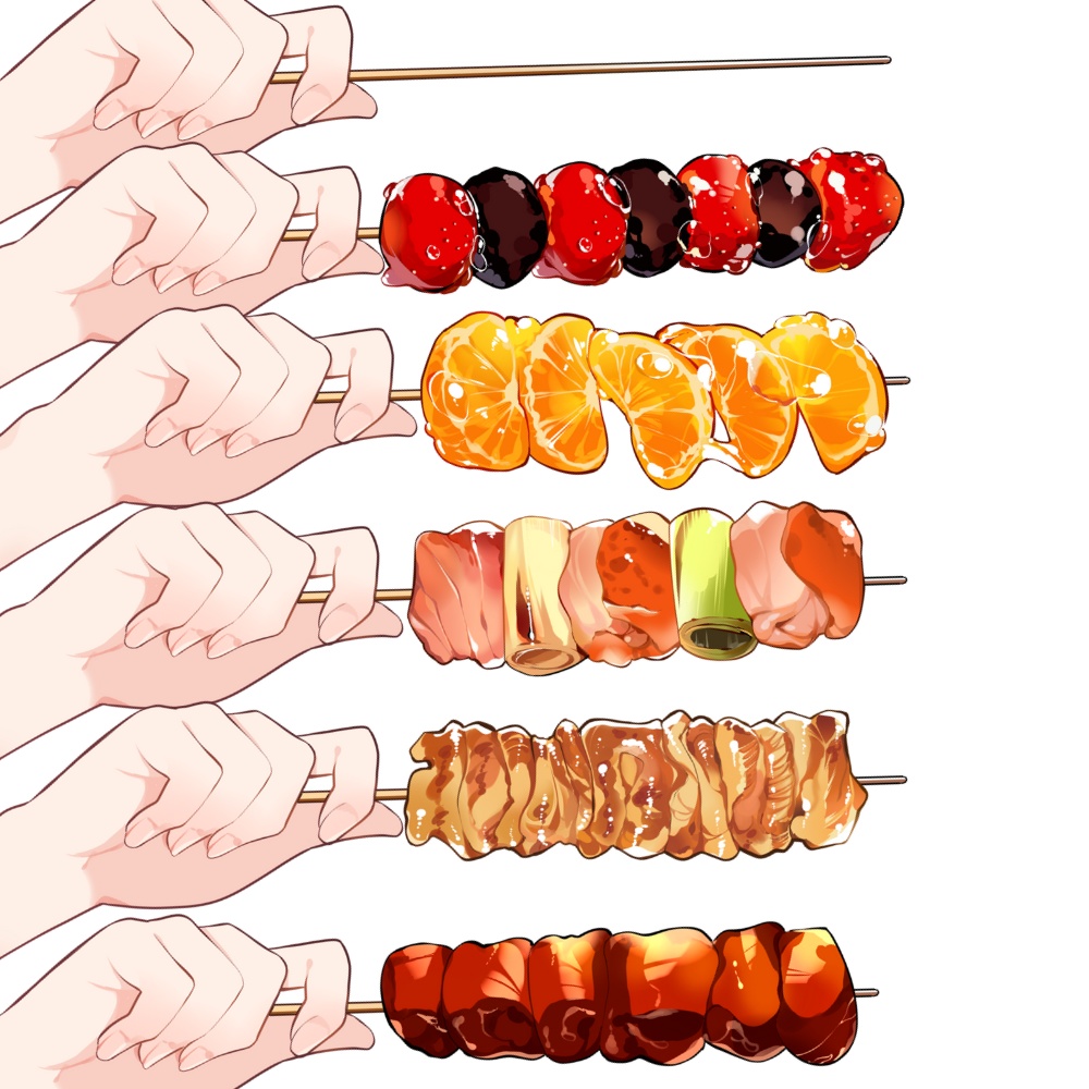 VTuber素材_串料理を食べる素材_高画質+商用利用権