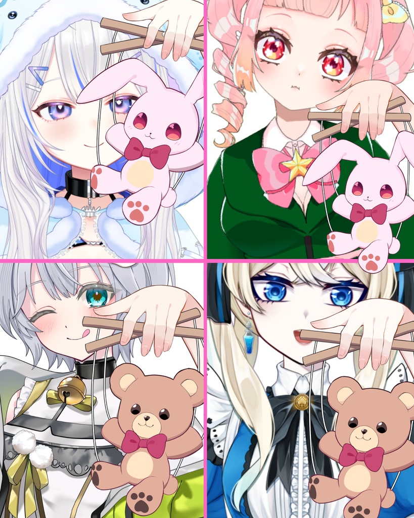 VTuber素材_ぬいぐるみマリオネット素材_高画質+商用利用権