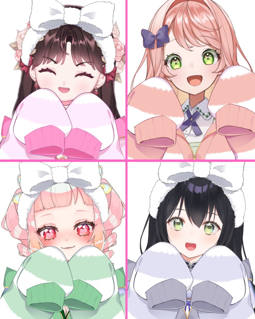 VTuber素材_もえ袖ジェラピケ風パジャマ素材_高画質+商用利用権