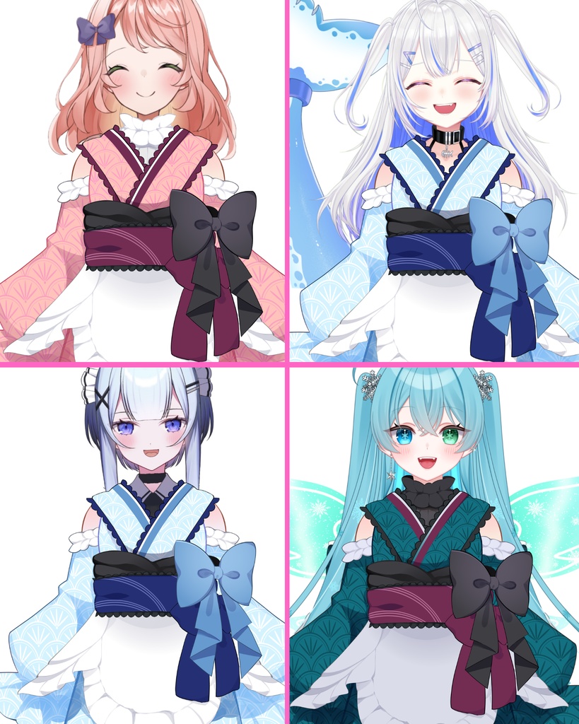 VTuber素材_大正ロマン和服衣装素材_高画質+商用利用権