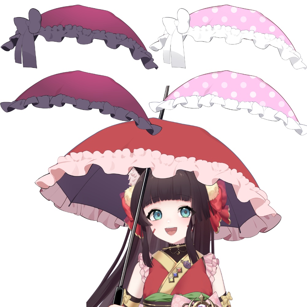 VTuber素材_日傘をさす素材_高画質+商用利用権