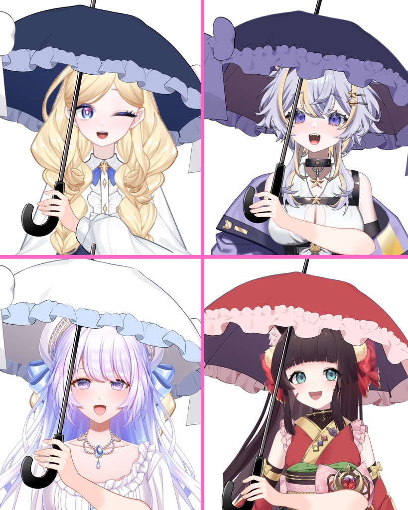 VTuber素材_日傘をさす素材_高画質+商用利用権