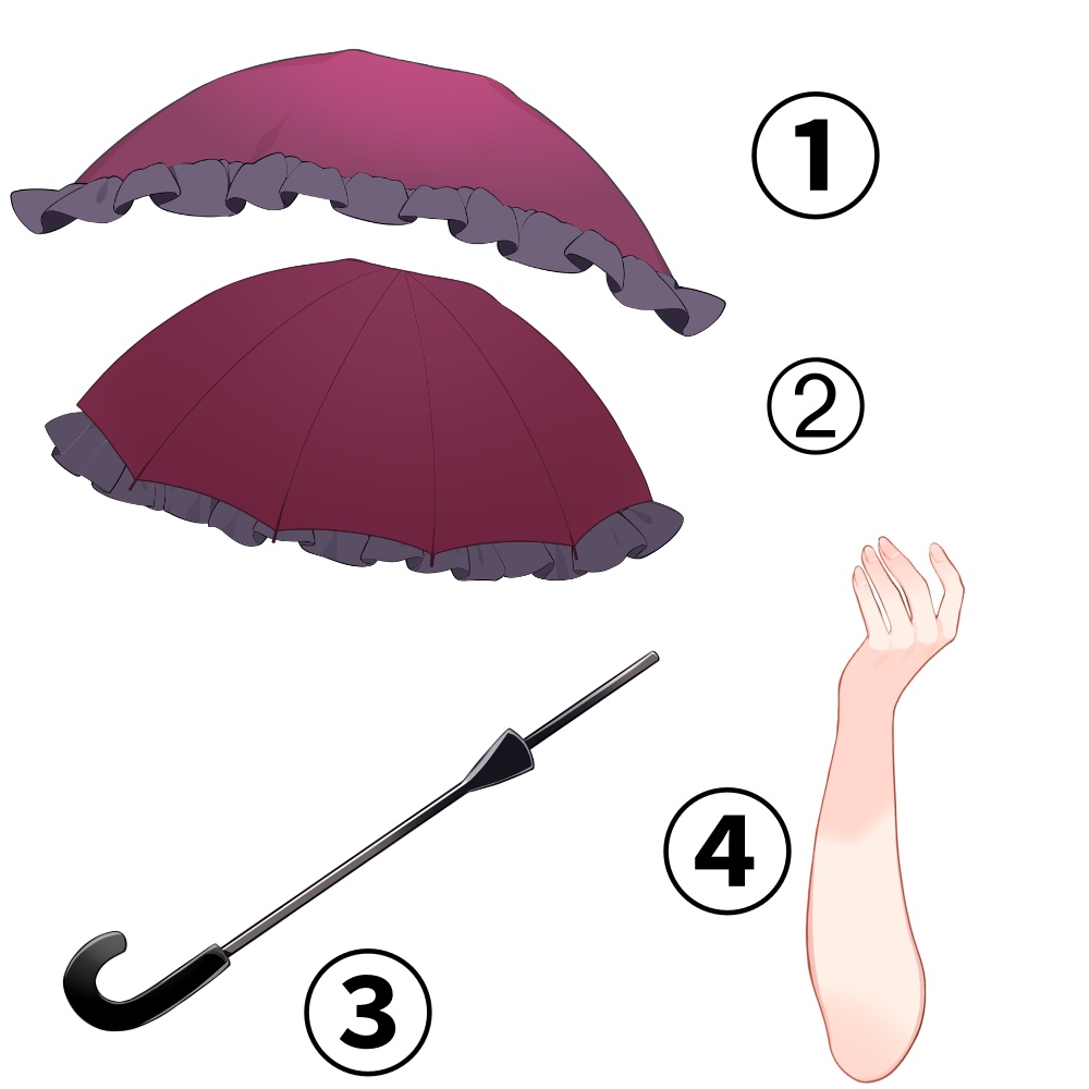 VTuber素材_日傘をさす素材_高画質+商用利用権