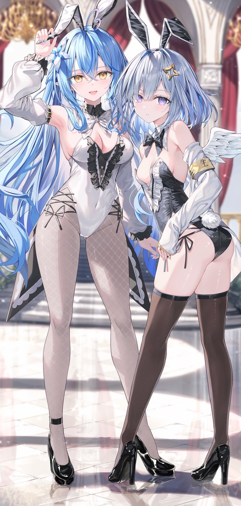 【受注生産】バニーラミィ&かなた等身大タペストリー C107