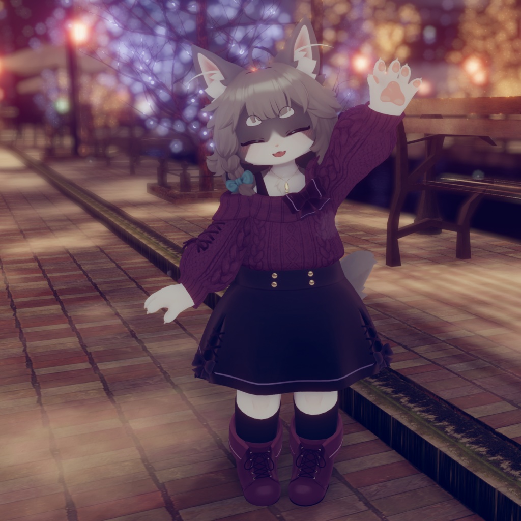 【リナ・灰島・リーベ・Pato・まめふれんず対応】ときめきオフショルダー【3D衣装】