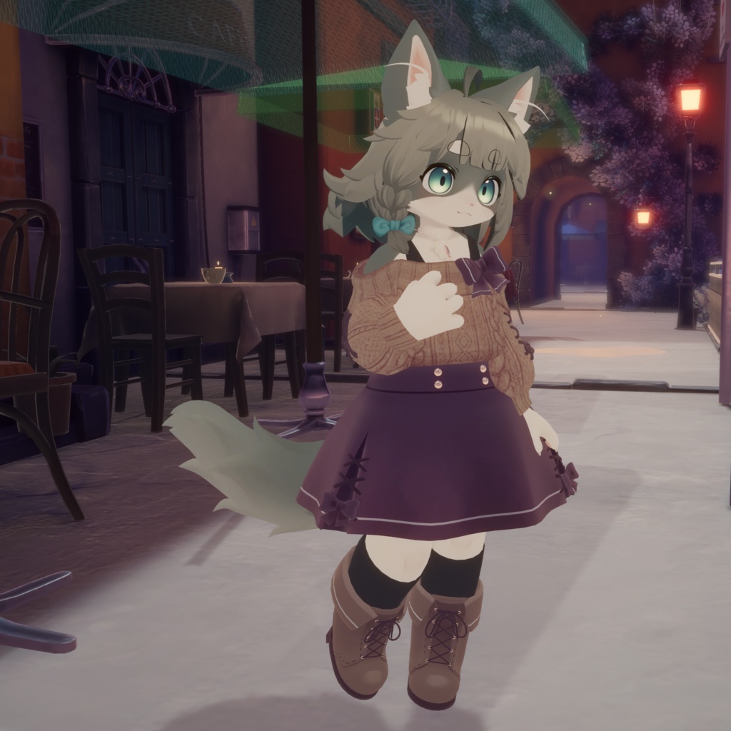 【リナ・灰島・リーベ・Pato・まめふれんず対応】ときめきオフショルダー【3D衣装】