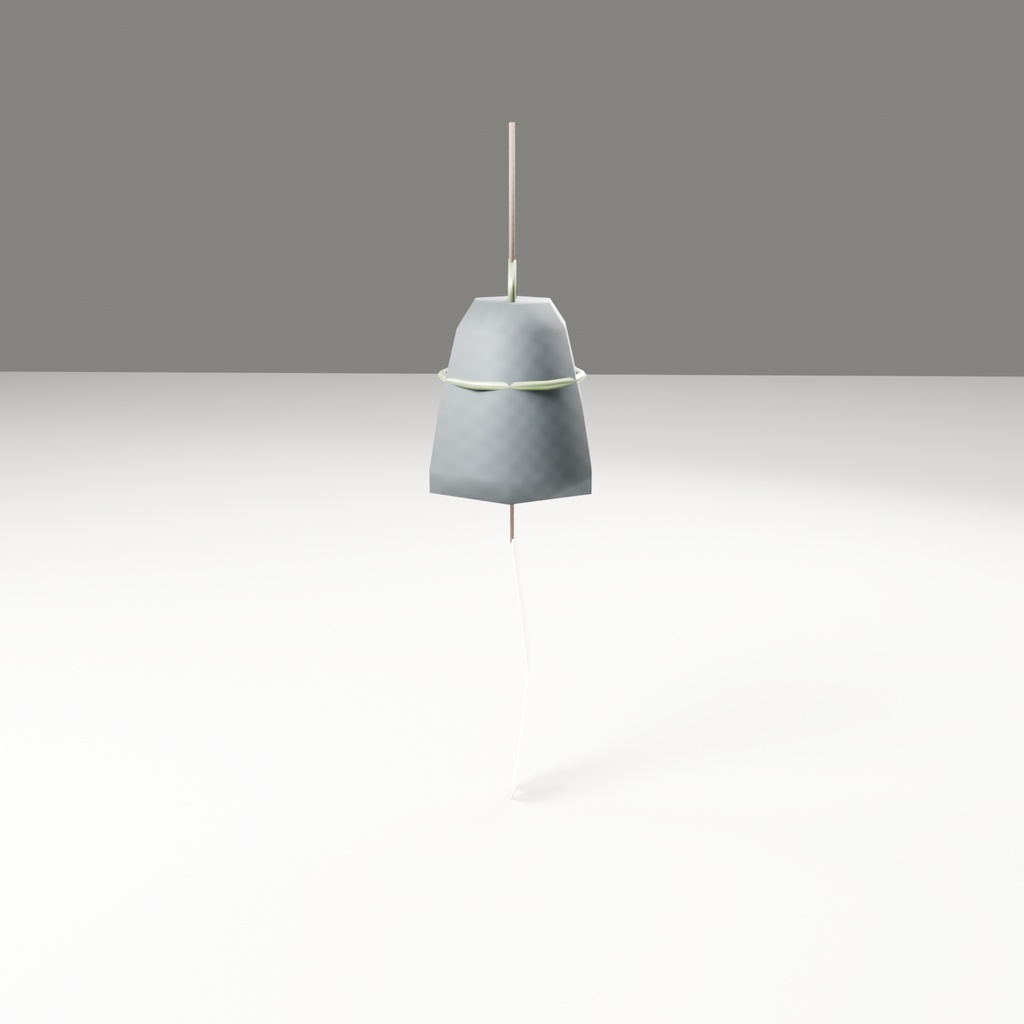 【無料】風鈴【ローポリ3Dモデル】